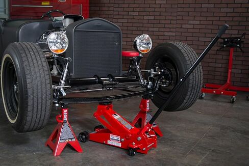 حامل رافعة فولاذية تورين T46202-1 من BIG RED: سعة 6 طن (12000 رطل)، أحمر، زوج واحد in Saudi Arabia