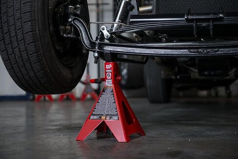 حامل رافعة فولاذية تورين T46202-1 من BIG RED: سعة 6 طن (12000 رطل)، أحمر، زوج واحد in Saudi Arabia