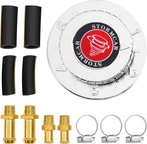 Top10 دليل سباق قابل للتعديل منظم ضغط الوقود المكربن ​​Carb مضخة الوقود FPR العالمي 1-5 Psi مع محولات 8 مللي متر 10 مللي متر in Kuwait