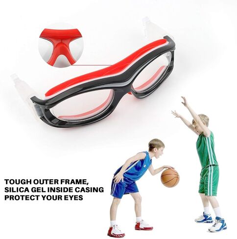GGBuy Basketball Sport Glasses with Elastic Wrap Strap Kids Soccer Eyewear Goggles in Saudi Arabia