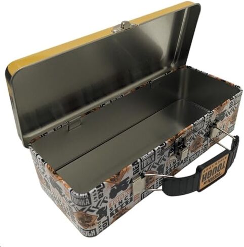 The Tin Box Company Bluey Pencil Box with Handle Clasp & Hinge, Model: 479407-12, Pencil Box with Handle, 8-3/8 x 3-3/8 x 2-1/4"D with hinge and clasp in Saudi Arabia