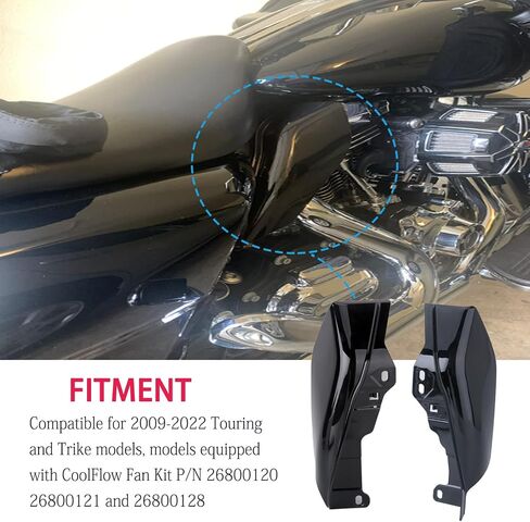 Mid Frame Air Deflector Harley Davidson Heat Shield Deflector Compatible for Harley Touring Electra Glide/Street Glide/Road Glide/Tri Glide/Road King 2009-2023 in Saudi Arabia