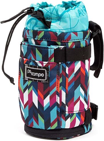 Po Campo Bags Bike Accessories – Willis Stem Bag – Bicycle Stem Pouch for Bike Handlebar Bag – Drawstring Feed Bag for Cycling and Bikepacking (Chevron) in Saudi Arabia