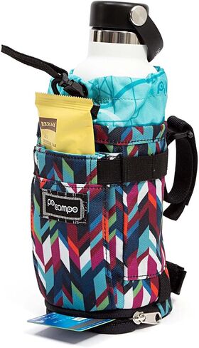 Po Campo Bags Bike Accessories – Willis Stem Bag – Bicycle Stem Pouch for Bike Handlebar Bag – Drawstring Feed Bag for Cycling and Bikepacking (Chevron) in Saudi Arabia