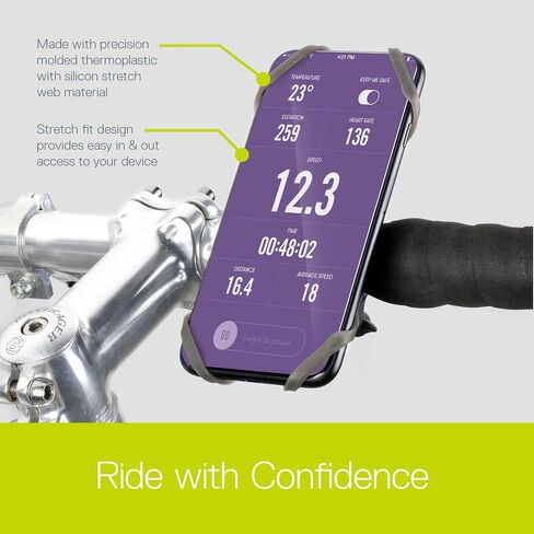 حامل هاتف الدراجة من Delta Cycle - حامل هاتف الدراجة Xmount يتكيف مع أي مقود ويناسب أي هاتف أو iPhone - ملحقات الدراجة التي يمكن الوصول إليها بسهولة لدراجات البالغين in Kuwait