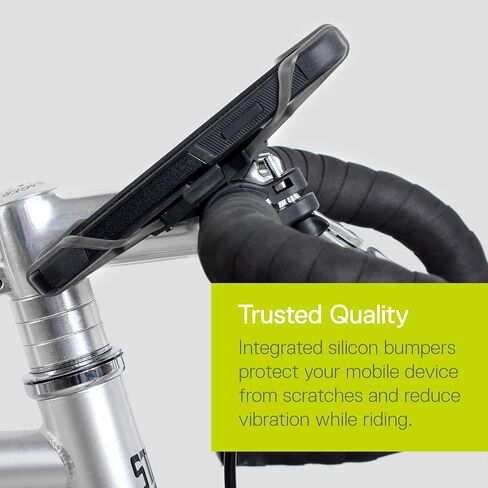 حامل هاتف الدراجة من Delta Cycle - حامل هاتف الدراجة Xmount يتكيف مع أي مقود ويناسب أي هاتف أو iPhone - ملحقات الدراجة التي يمكن الوصول إليها بسهولة لدراجات البالغين in Kuwait