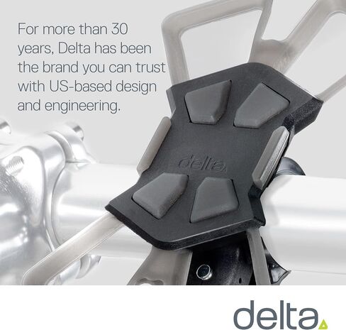 حامل هاتف الدراجة من Delta Cycle - حامل هاتف الدراجة Xmount يتكيف مع أي مقود ويناسب أي هاتف أو iPhone - ملحقات الدراجة التي يمكن الوصول إليها بسهولة لدراجات البالغين in Kuwait