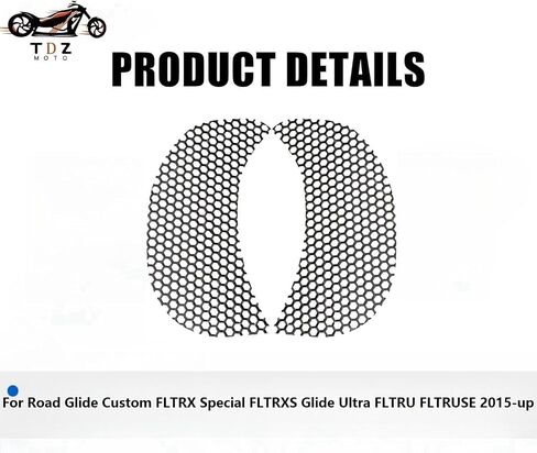 TDZ 𝟐𝟎𝟏𝟓-𝟐𝟎𝟐𝟑 شاشة تهوية جانبية شبكية مناسبة لـ Road Glide Custom FLTRX Special FLTRXS Glide Ultra FLTRU FLTRUSE، أسود in Kuwait