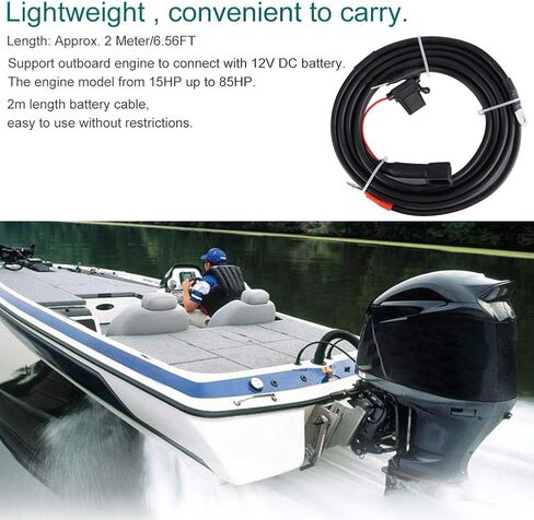 for yamaha outboard battery cable Gorgeri 2M Battery Cable Fit for Yamaha Parsun Powertec Outboard Engine 30-85HP in Saudi Arabia