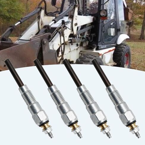 Glow Plug Replacement for Kubota V2203 & Bobcat Skid Steer Loader 753 763 773, Replace 6655233 19077-65510 6655233 19077-65511 19077-65512 19077-65513 in Saudi Arabia