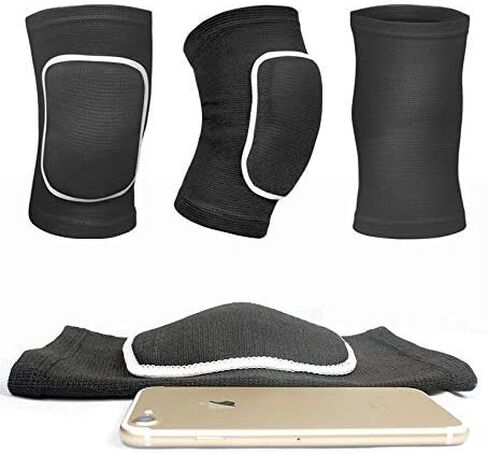 JUMISEE Kids Knee Pad, Anti-Slip Padded Sponge Knee Brace Breathable Flexible Elastic Knee Support for Football Volleyball Dance Skating Basketball Sports in Kuwait