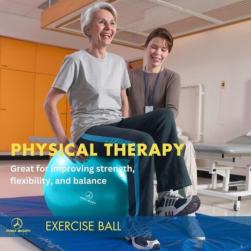 ProBody Pilates Ball Yoga Ball Exercise Ball, Balance Ball or Pregnancy Ball for Stability, Yoga Ball Chair, Therapy Ball Workout Ball or Birthing Ball for Pregnancy in Saudi Arabia