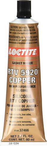Loctite RTV 5920 Copper High Performance for Automotive: Sensor-Safe, Non-Corrosive, for Performance Engines, Oil Resistance, High-Temperature | Copper, 80 ml Tube (PN: 37466-491984) in Saudi Arabia