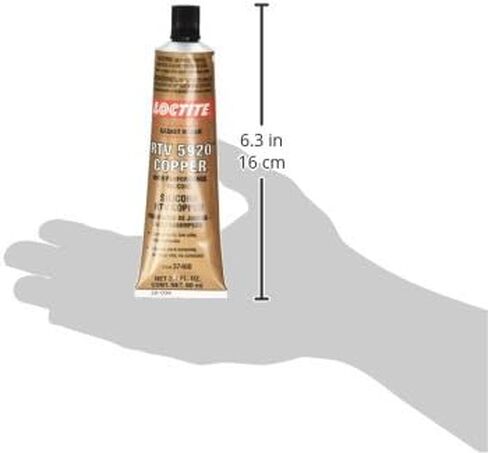 Loctite RTV 5920 Copper High Performance for Automotive: Sensor-Safe, Non-Corrosive, for Performance Engines, Oil Resistance, High-Temperature | Copper, 80 ml Tube (PN: 37466-491984) in Saudi Arabia