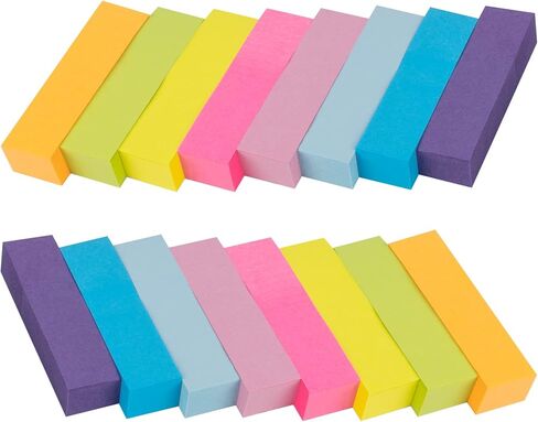 4000 Sheets Index Tabs - 0.6 x 2in Page Markers, Small Self-Stick Note Pads, Bright Colors Page Flags Sticky Index Tabs, 40 Pack Sticky Notes for Office, Home & School (8 Colours) in Kuwait