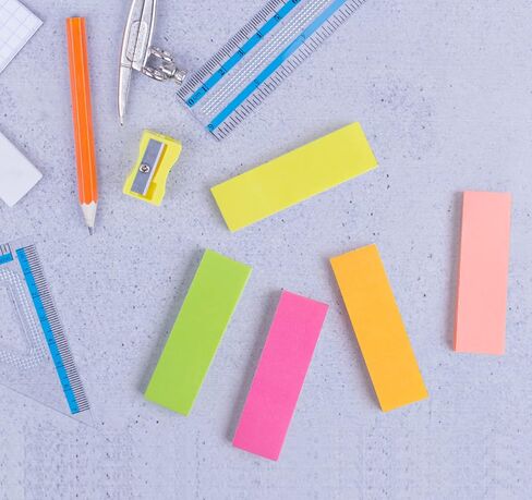 4000 Sheets Index Tabs - 0.6 x 2in Page Markers, Small Self-Stick Note Pads, Bright Colors Page Flags Sticky Index Tabs, 40 Pack Sticky Notes for Office, Home & School (8 Colours) in Kuwait