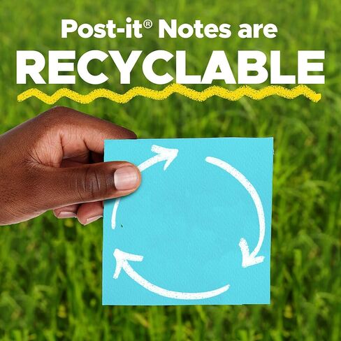 ملاحظات صغيرة Post-it، 1.5 × 2 بوصة، 24 وسادة، الملاحظات اللاصقة المفضلة رقم 1 في أمريكا، مجموعة Poptimistic، ألوان زاهية (أرجواني، وردي، أزرق، أخضر)، إزالة نظيفة، قابلة لإعادة التدوير in Kuwait