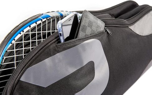 حقيبة التنس - 6 حقيبة مضارب لمضارب التنس وكرة الريشة والاسكواش. الأزرق والأسود أو الوردي. تحمل ما يصل إلى 6 مضارب + إكسسوارات + أحذية in Kuwait