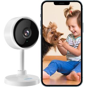 كاميرا litokam الداخلية [2024 جديد]، كاميرات 2K لأمن المنزل مع رؤية ليلية، كاميرا للحيوانات الأليفة مع تطبيق الهاتف، كاميرا أمان داخلية، كشف الحركة، صوت ثنائي الاتجاه in Kuwait