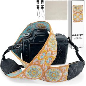 Camera Strap - Wide, Comfortable Durable Adjustable Crossbody Neck Shoulder Sling Strap for Photographers