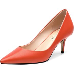 MOVINSTEPS Closed Pointed Toe Low Heels Pumps for Women Comfortable Classic Wedding Business Dressy Shoes 2.5 Inch