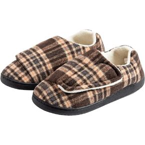 Urbancolr Urbancolr Women Adjustable Closed Back Shoes Woman Indoor Washable Slippers with Adjustable Closure Strap for Swollen Feet Indoor Outdoor Home Shoes with Rubber Sole