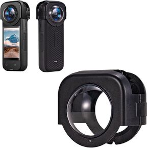LICHIFIT Rotating Transparent PC Plastic Protective Lens Cover for Insta360 X4 Action Camera Lens Cap High Transmittance Anti-Scratch Lens Guards Frame Accessories