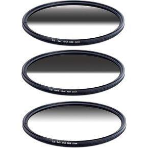 ICE 62mm Grad ND Set Reverse Hard Soft ND8 Filter Neutral Density ND 62 3 Stop Optical Glass