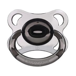 Large Shield Adult Size Pacifiers Set Moon Shape Transparent Design Pacifier White