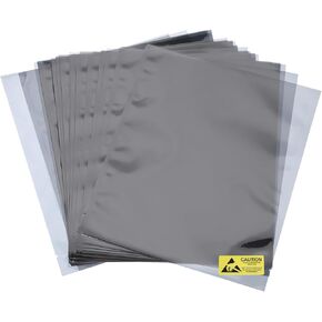 MECCANIXITY 50Pcs Anti Static Bags ESD Shielding Bag Flat Open Top Anti Static Bag for Electronic Devices 6.3x8 Inch(160x200mm)