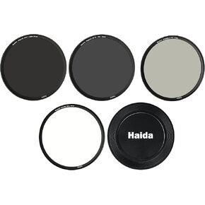 Haida HD4760-58 58mm Magnetic Filter Set MC Optical Glass Incl Adapter, ND64, ND1000, CPL, Magnetic Lens Cap, Tortoise Case