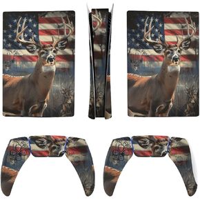 US Flag Wild Deer for Model 5 Skin Accessories Cover Skins Anime Vinyl Cover Sticker Full Set for Model5 Digital Version