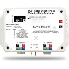 وحدة تحكم منزلق مزدوجة السرعة متزامنة 13398-DO، بديلة لوحدة التحكم V-Sync II، متوافقة مع نظام Lippert In-Wall Slide-Out على RV، أبيض