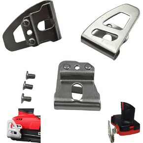 42-70-2653 M18 Fuel Belt Clip Hook Free Screw for Milwaukee Work Tools 2604-20, 2604-22, 2604-22CT, 2797-22,2804-20,2904-20 Impact Driver Hammer Drill Wrench (3+3 pcs)