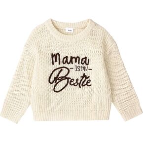 Toddler Baby Girl Knit Sweater Blouse Pullover Sweatshirt Long Sleeve Warm Tops Infant Fall Winter Outfits 3-24 Months