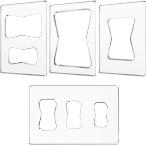 Kerlista Butterfly Inlay Template kit (4pcs) Acrylic Router Templates, fits for Woodworking Slotted Inlay DIY Woodworking Project
