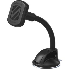 Scosche MP2WDHD MagicMount™ Pro2 Heavy Duty, Extra-Strong Suction Cup Cell Phone Mount, Windshield/Dashboard Magnetic Phone Holder with Anti-Shake Stabilizer for iPhone, Android, Tablet, Car, Truck