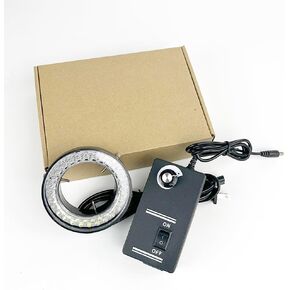 Microscope LED Ring Light Illuminator Stereo Microscope Adjustable Stereo Zoom Camera Light 60LED 60mm 6500-8000k