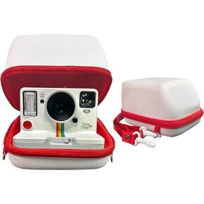 Camera Case for Polaroid OneStep 2VF/Now+ Camera, Hard Carrying Case Protective EVA Storage Bag for One Step+/Now/Now+ Plus 2nd I-Type Instant Film Camera with Shoulder Strap, white