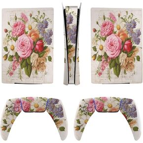 Painting Flowers for Model 5 Skin Accessories Cover Skins Anime Vinyl Cover Sticker Full Set for Model5 Digital Version