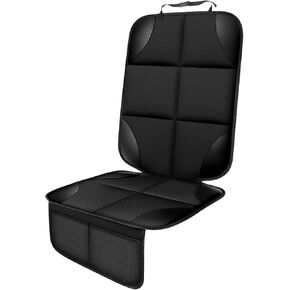 Universal Car Seat Protector with Slip-Resistant Backing and Waterproof Finish, 600d Fabric – Ideal for Baby Car Seats, Boosters, Black - Pack of 1