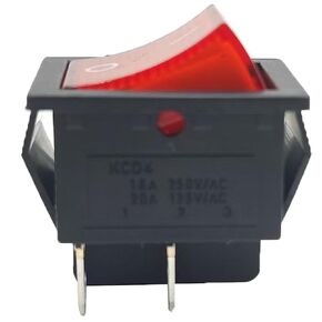 2415-3 On/Off Boat Rocker Switch Canal R Series DPST 20A 16A 125 250VAC fits Hongju Taiheng TH3 Defond DRH-2415-3 Replacement for A Variety Applications PA66 Black