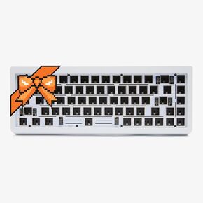 Higround Summit 2.0-65% Barebone Kit - White, Wired Mechanical Gaming Keyboard Frame, Full CNC Aluminum Case, South-Facing RGB Lightning, Gasket-Mounted Design, Triple Dampening, Hot Swappable in Saudi Arabia