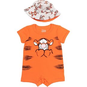 Disney Lilo & Stitch Newborn Baby Boys Romper and Hat Tie Dye Multicolor 0-3 Months