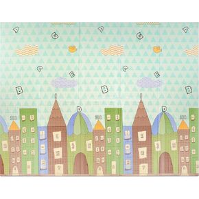 Sorbus Foldable Baby Play Mat, Kids Foam Mats for Floor with Travel Bag - Waterproof Foldable Play Mats for Babies, Infants, Toddlers, and Kids Playtime & Tummy Time 78x70x0.4 (Road Trip Route)