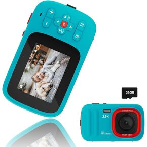 Digital Camera FHD 1080P Camera 2.4" Point and Shoot Digital Camera for Pictures with 32GB Card 16X Zoom Compact Small Vintage Camera (White)