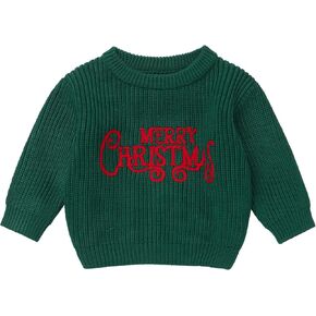 Baby Boy Girl My 1st Christmas Sweater Infant Long Sleeve Knit Xmas Pullover Sweatshirt Newborn Fall Winter Clothes
