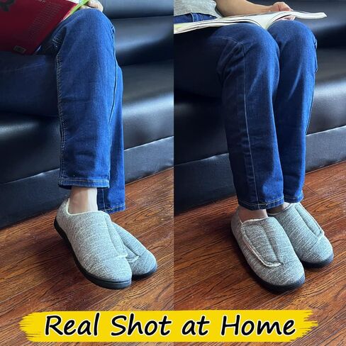 Urbancolr Urbancolr Women Adjustable Closed Back Shoes Woman Indoor Washable Slippers with Adjustable Closure Strap for Swollen Feet Indoor Outdoor Home Shoes with Rubber Sole in Saudi Arabia