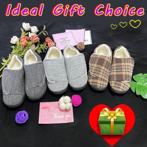 Urbancolr Urbancolr Women Adjustable Closed Back Shoes Woman Indoor Washable Slippers with Adjustable Closure Strap for Swollen Feet Indoor Outdoor Home Shoes with Rubber Sole in Saudi Arabia