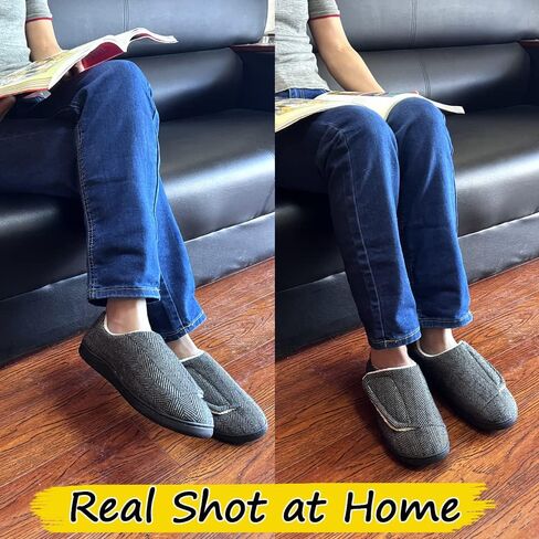 Urbancolr Urbancolr Women Adjustable Closed Back Shoes Woman Indoor Washable Slippers with Adjustable Closure Strap for Swollen Feet Indoor Outdoor Home Shoes with Rubber Sole in Saudi Arabia